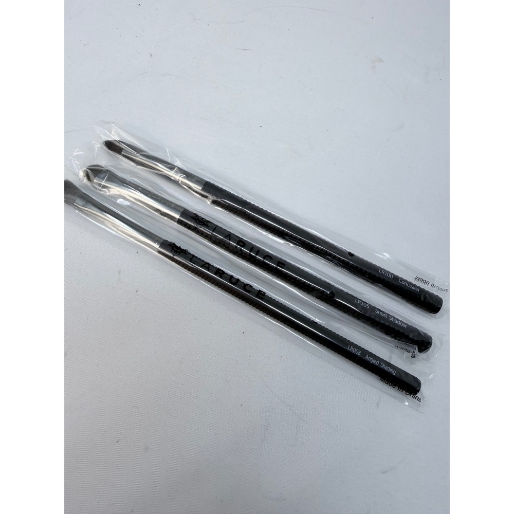 Laruce Makeup Brush Set LR008 Angled Shading LR105 Short Shadow LR100 Concealer